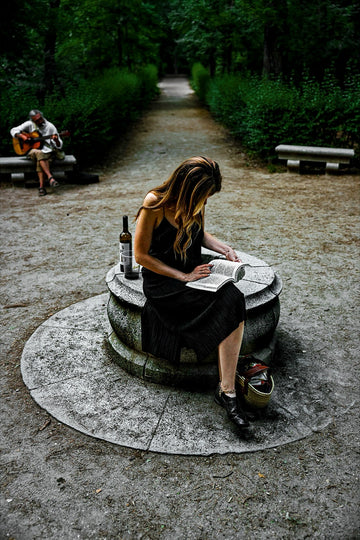 Reading in Retiro Park — fine art photograph by Laurin Strele
