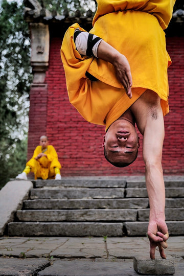 Shaolin Monk Handstand — fine art photograph by Laurin Strele