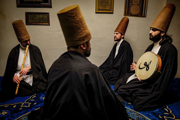 Sitting Sufis — fine art photograph by Laurin Strele