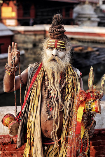 Saddhu, Kathmandu — fine art photograph by Laurin Strele