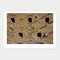 A1 photo poster of Jaipur Stepwell, India by Laurin Strele, shown with a white border and light-grey artist name.