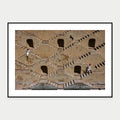Black-framed display mockup of Jaipur Stepwell, India by Laurin Strele; frame shown for illustration.