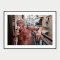 Black-framed display mockup of Tutto Passa, Naples by Laurin Strele; frame shown for illustration.